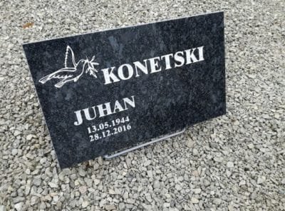 Hauaplaat-Steel Grey-40x25x3cm